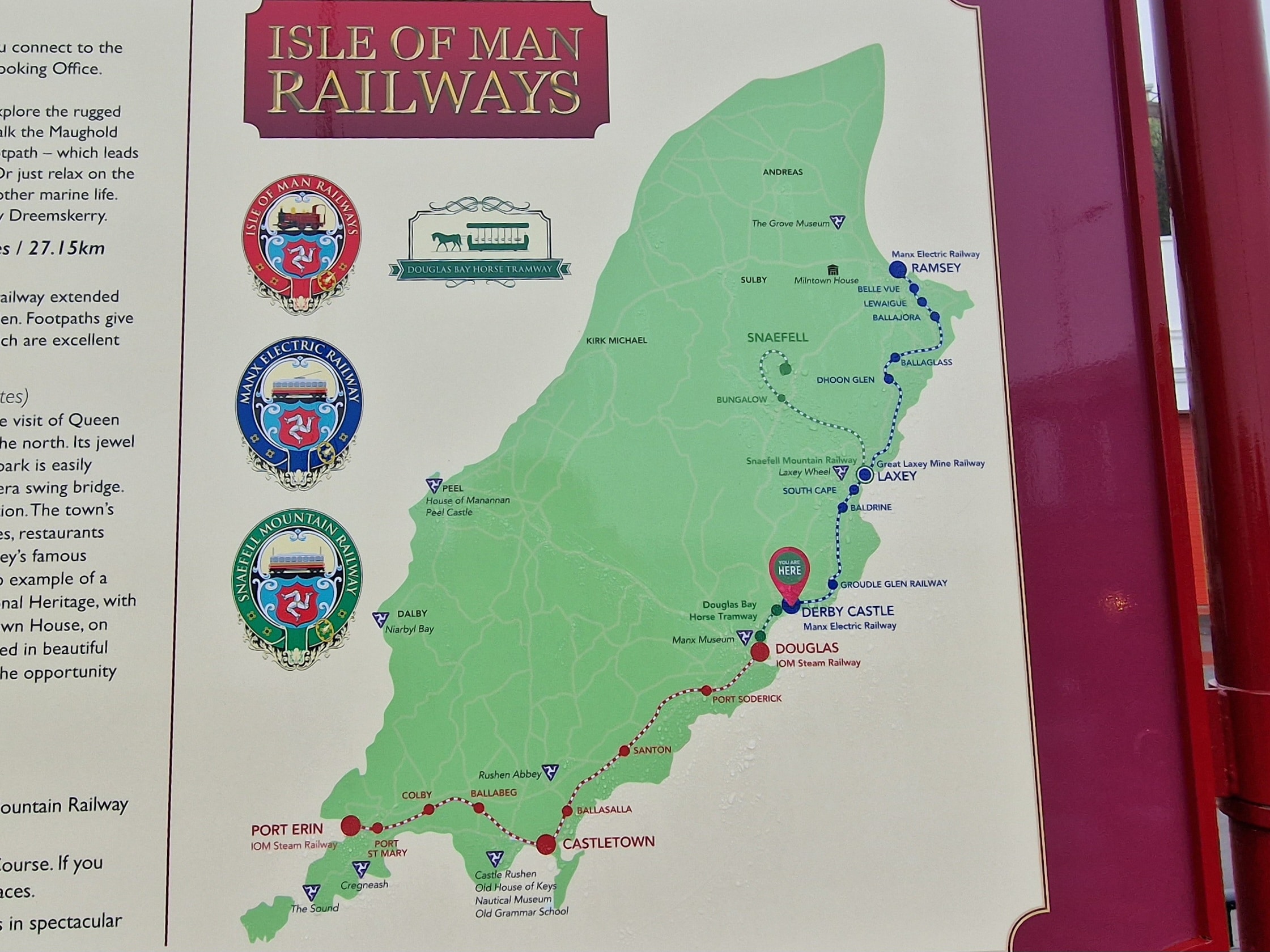 Isle of Man Railways Map