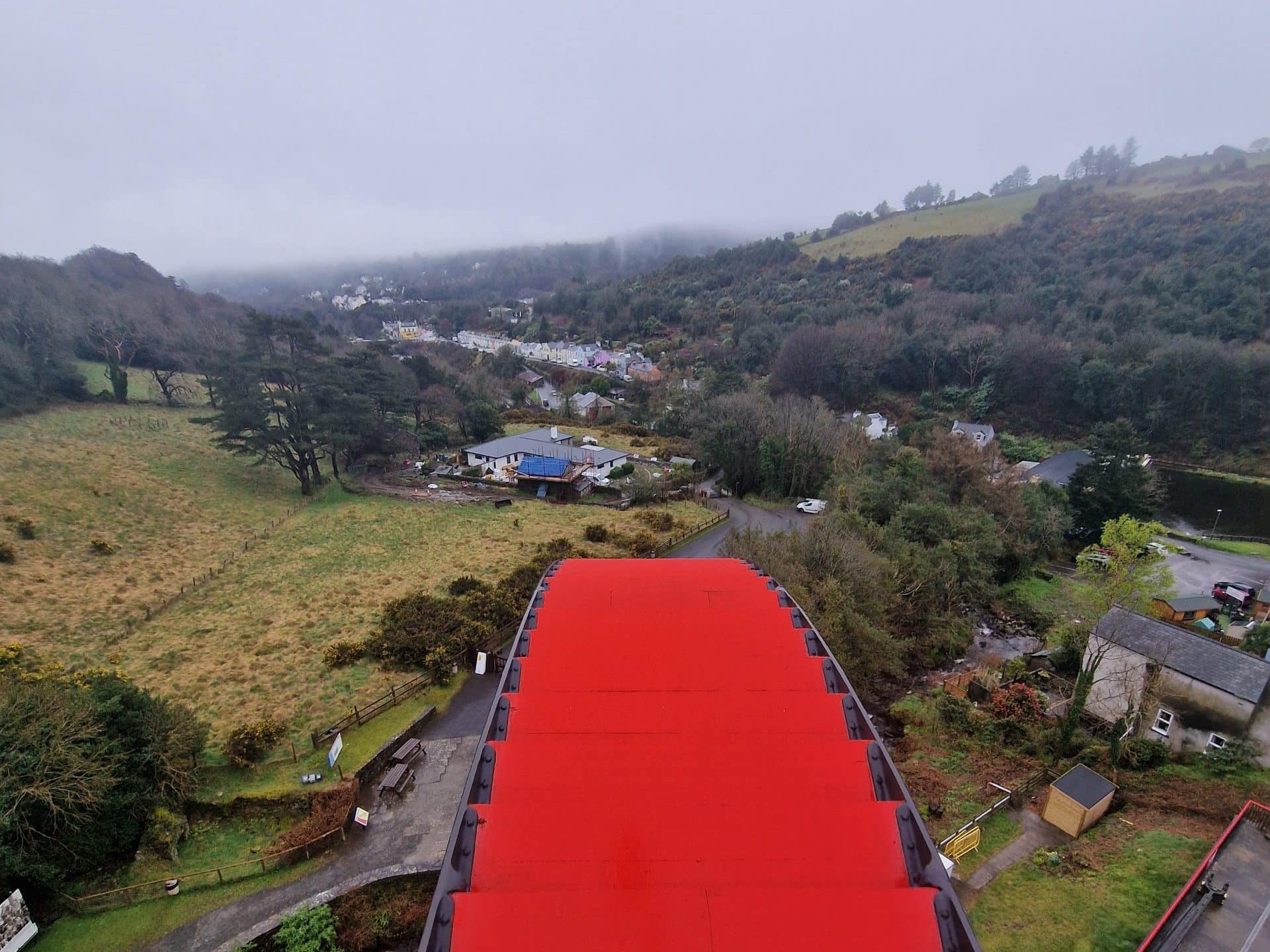 On top of the Laxey Wheel