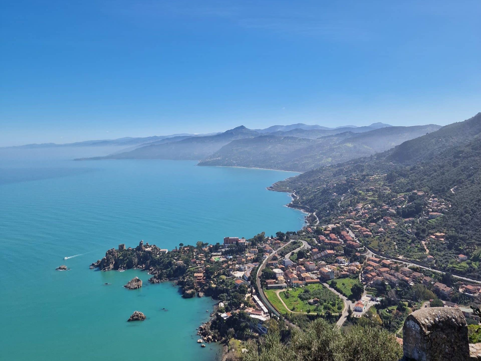 View from the Cefalù Rock