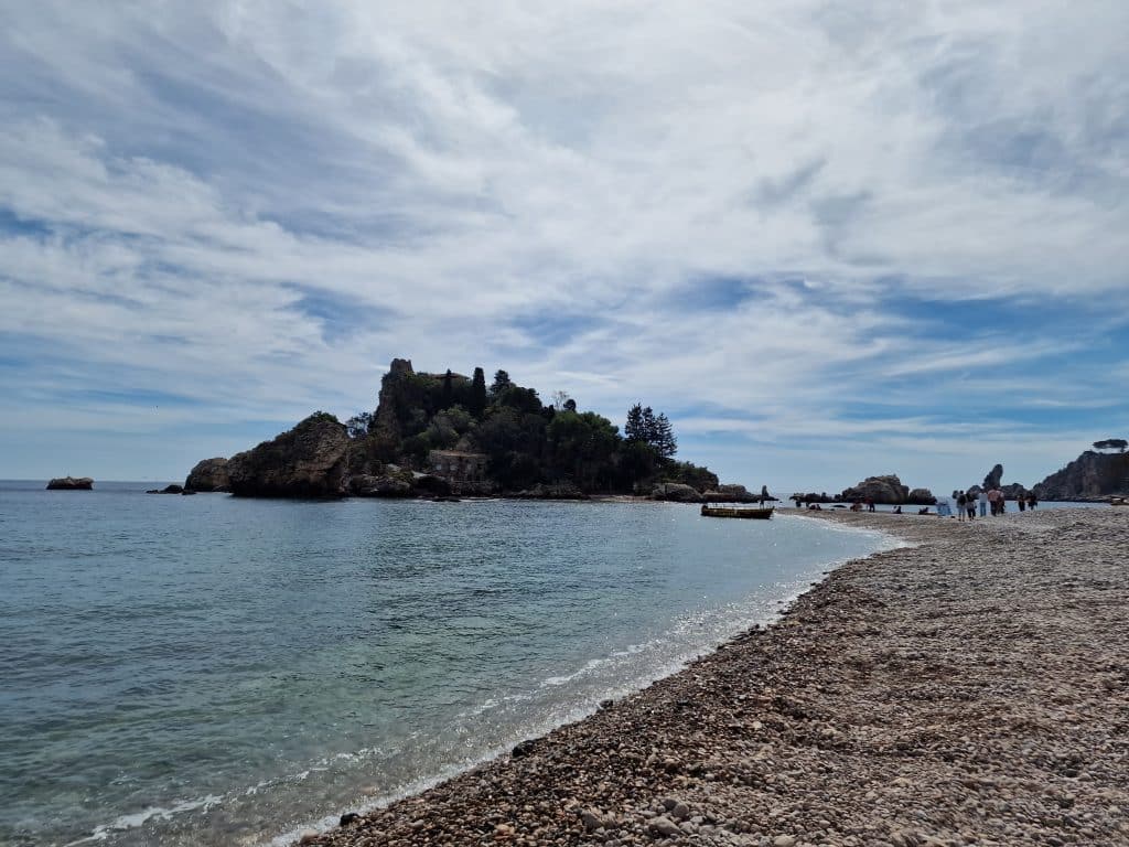 Isola Bella from the Beach