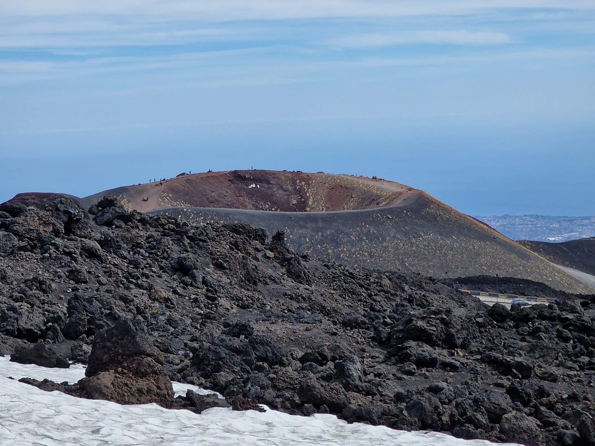 Crater on the Etna