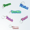 Tweekleurige sleutelhanger Naam - Insert