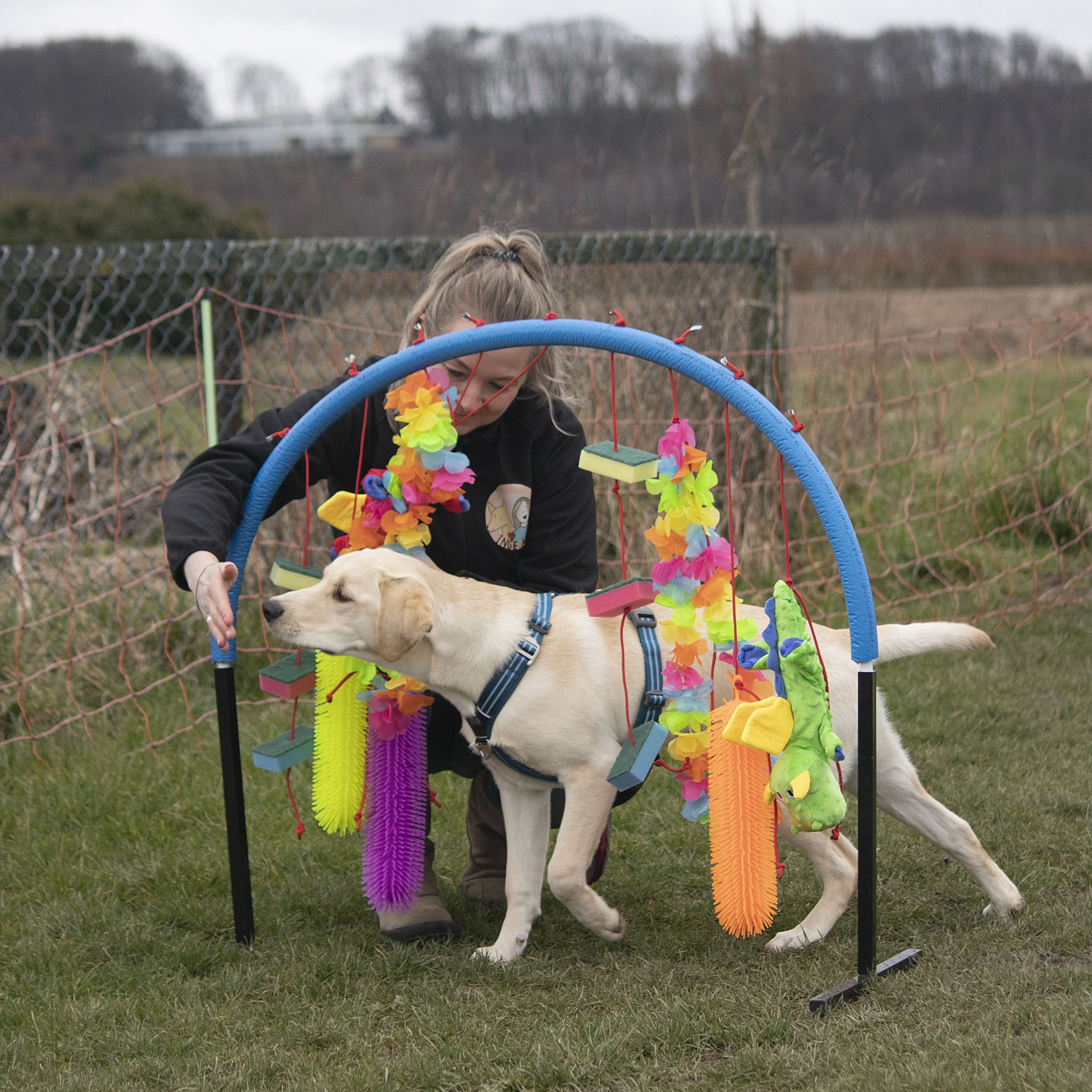 Bob en Inge oefenen met poortje