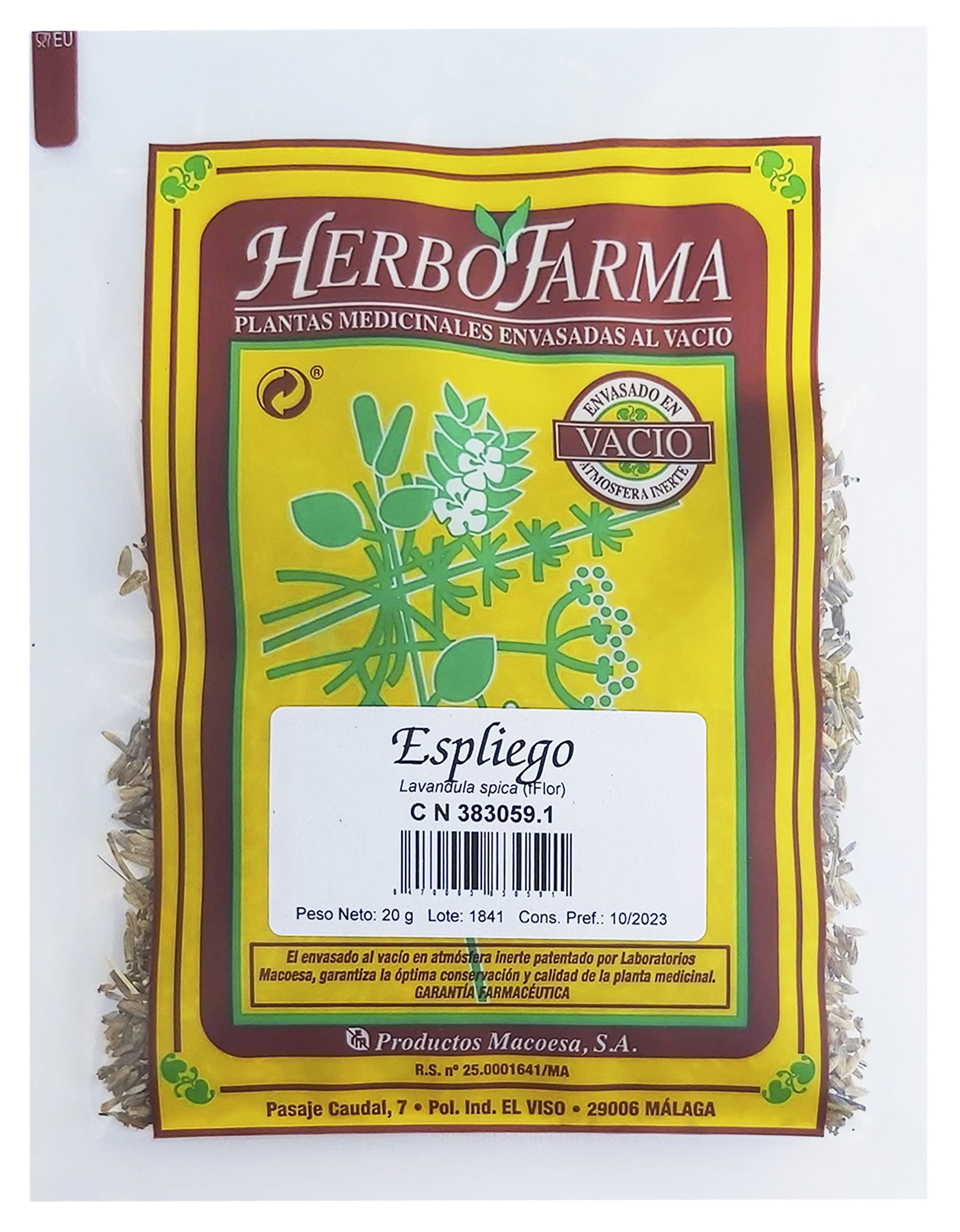 ESPLIEGO 20G HERBOFARMA Macoesa