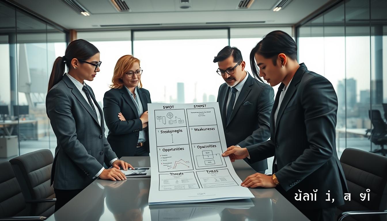 تحليل SWOT في دراسة الجدوى: مثال عملي وتطبيق جاهز