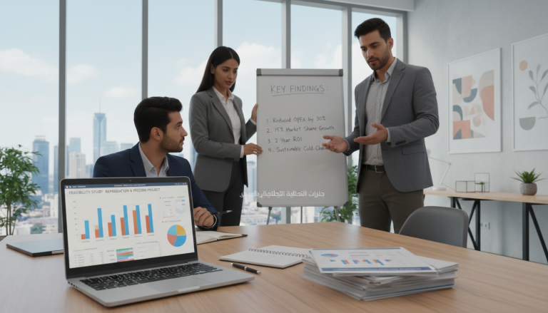 النقاط الأساسية في دراسة جدوى مشروع ثلاجة تبريد وتجميد