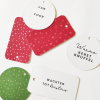 Set cadeaulabels kerst