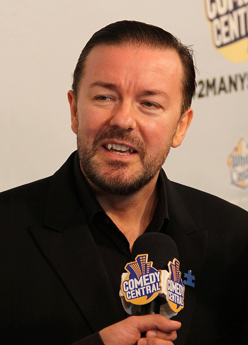 Ricky Gervais at the Golden Globes