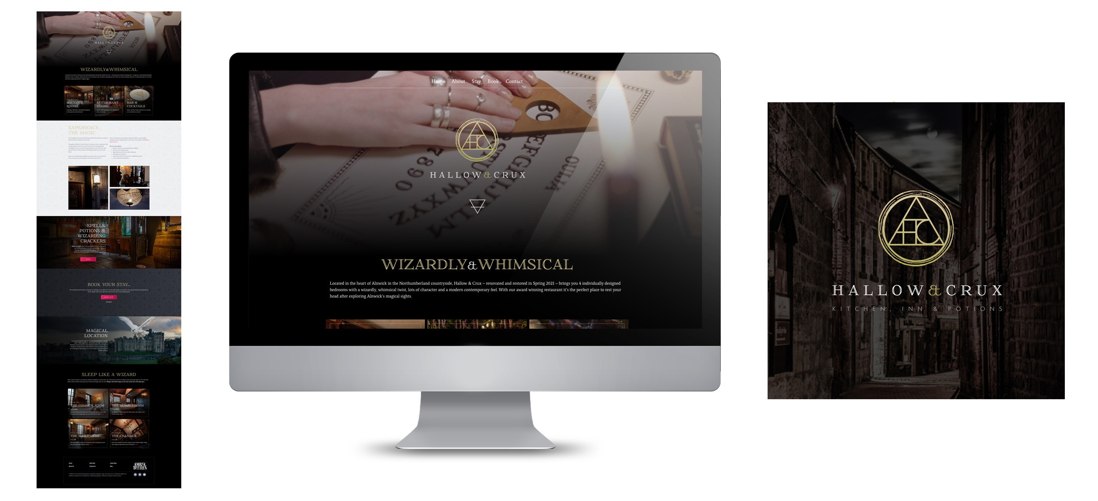 Hallow & Crux branding, logo and website
