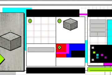 Brutalist graphic - web design trends
