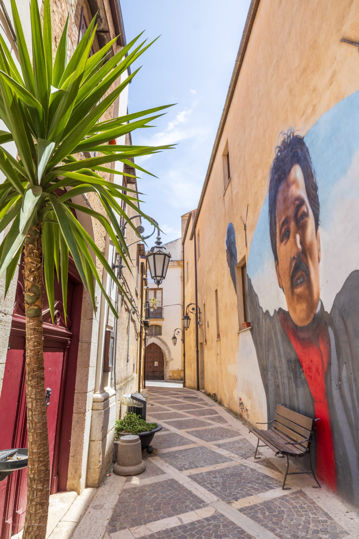 Street in Corleone, Sicily. Corleone