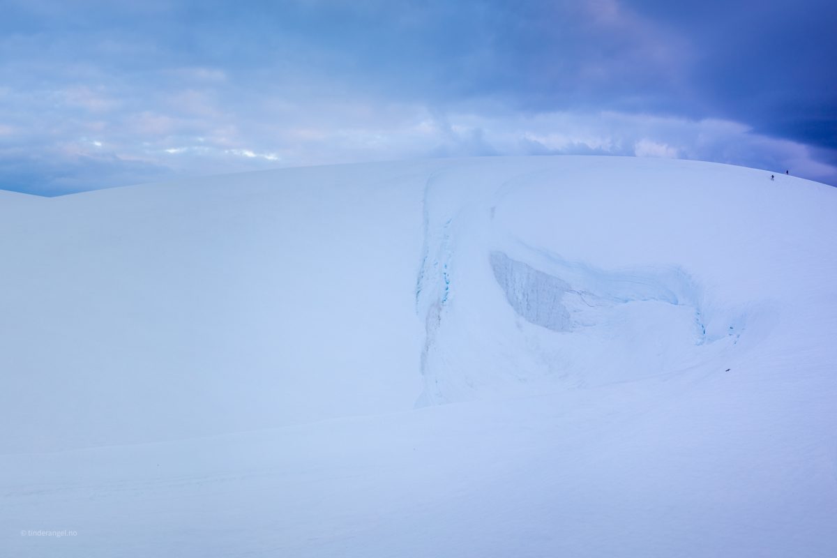 The ice formation Bings gryte at Jostedalsbreen. Jostedalsbreen