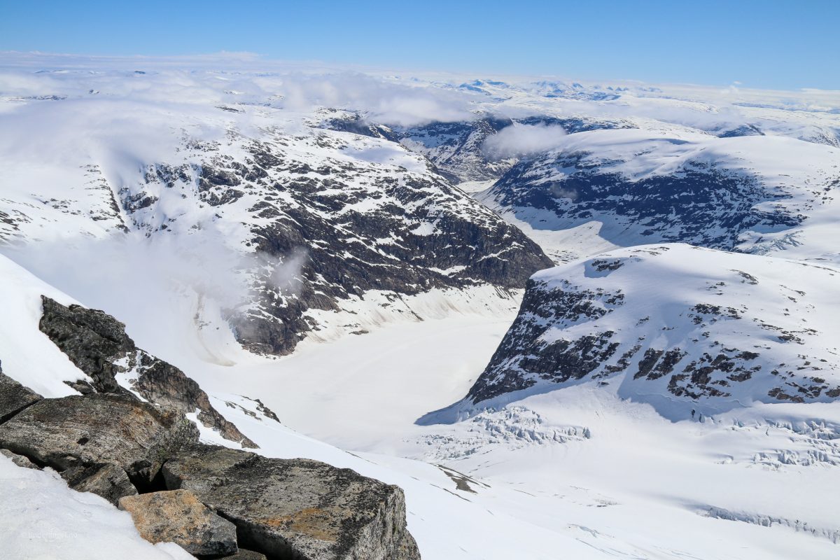 The glacier Småttene, an arm of Jostedalsbreen. Jostedalsbreen