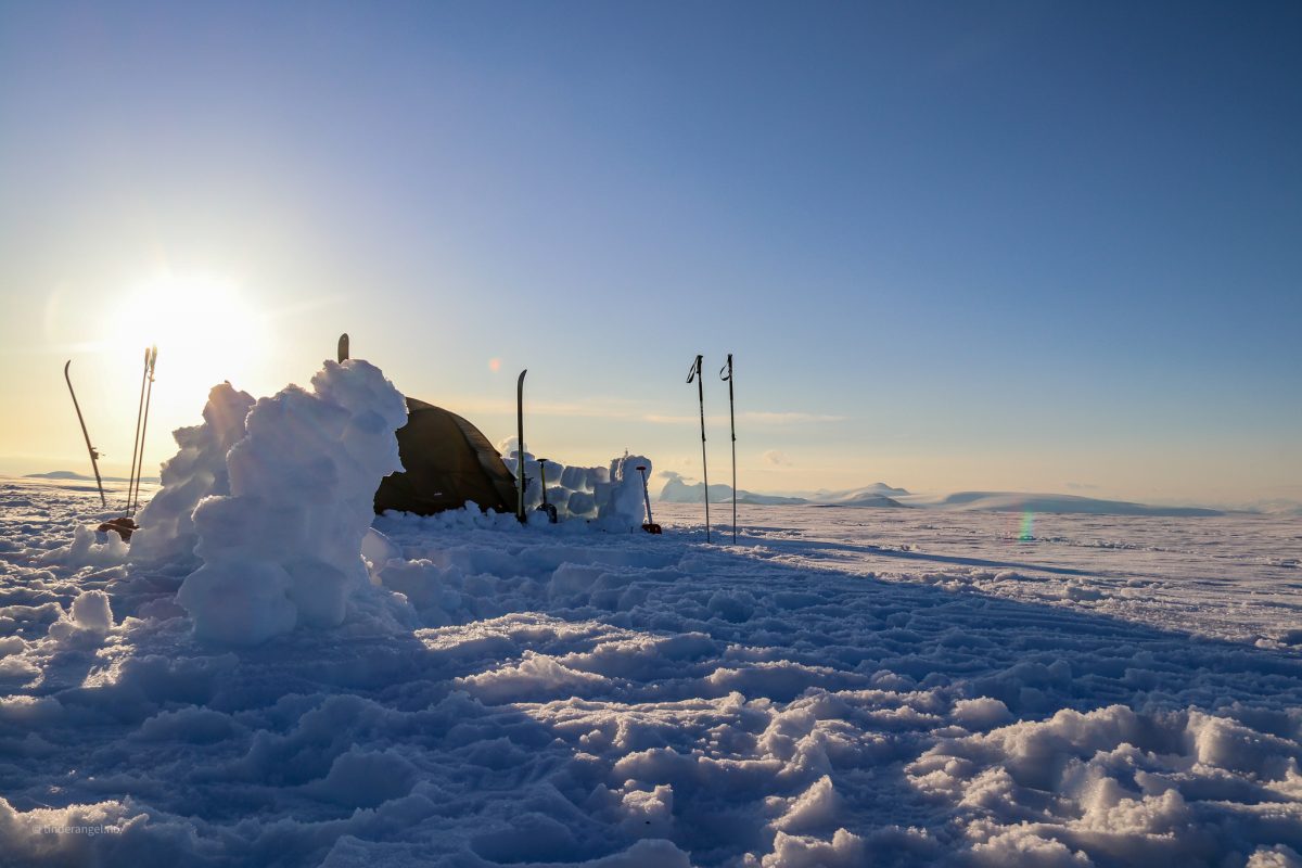 Camp at Jostedalsbreen. Jostedalsbreen