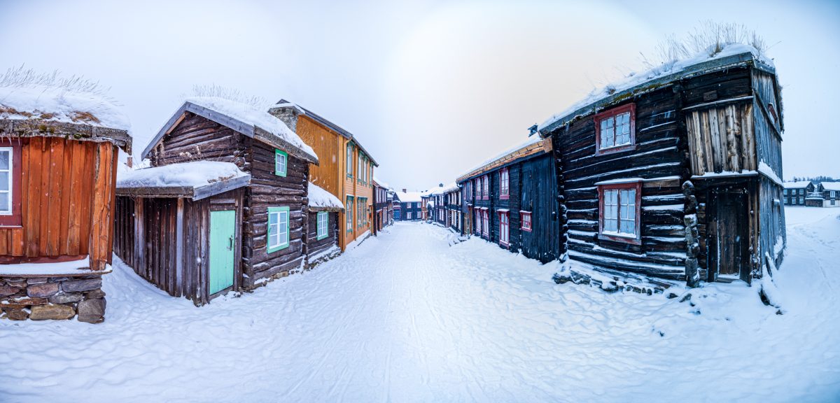 The UNESCO town, Røros in Norway. Røros