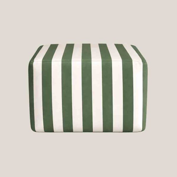 taburete rayas verde para eventos