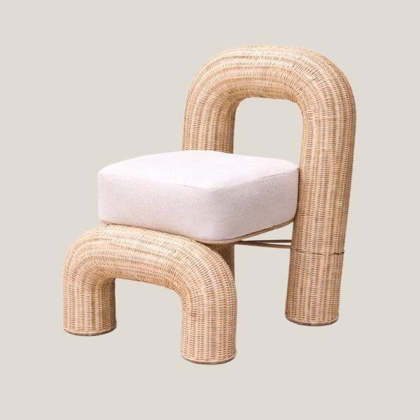 sillón de fibras naturales para eventos