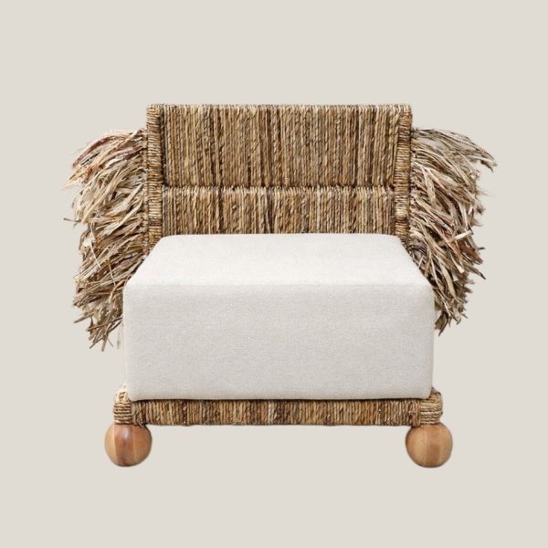 sillón de fibras naturales para eventos