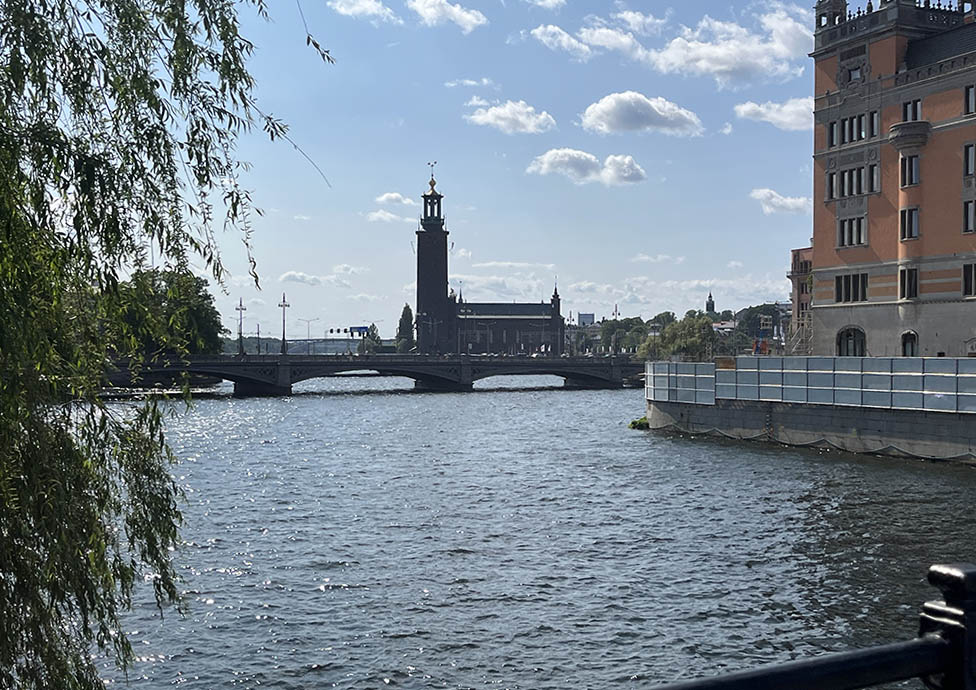Vista del Ayuntamiento de Estocolmo, Stockholms Cityhall.