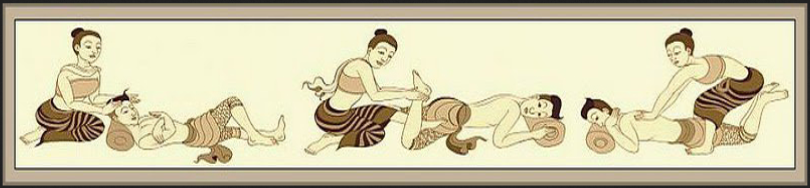 oude traditionele massage banner