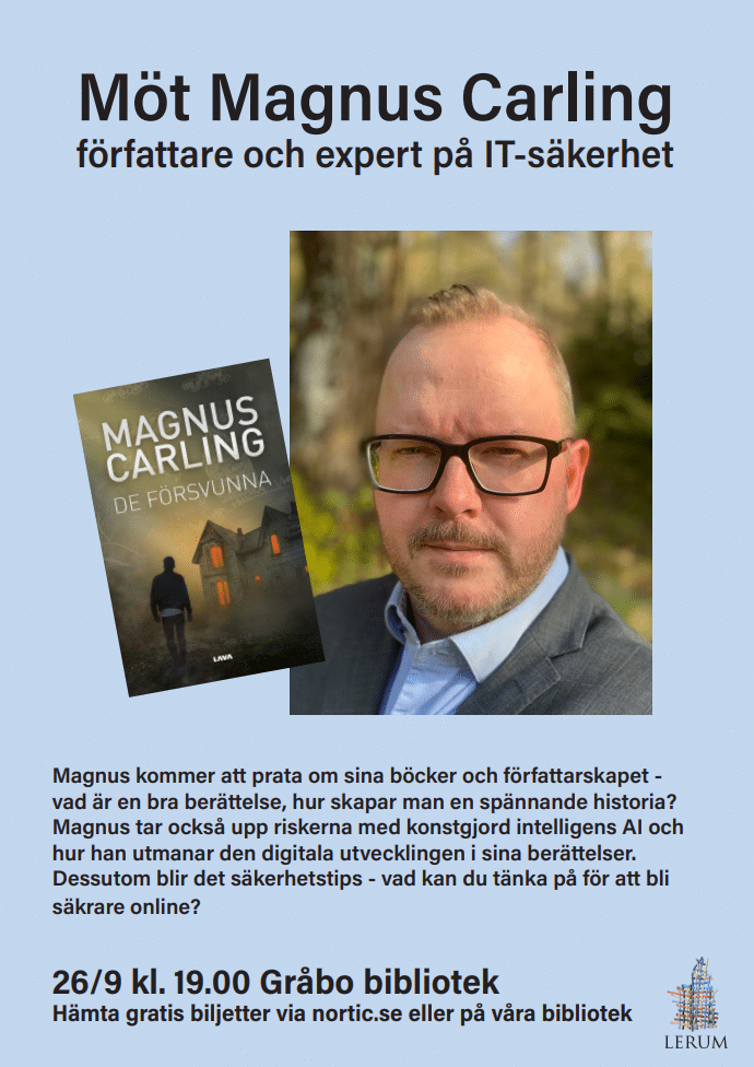 Magnus Carling på Gråbo bibliotek