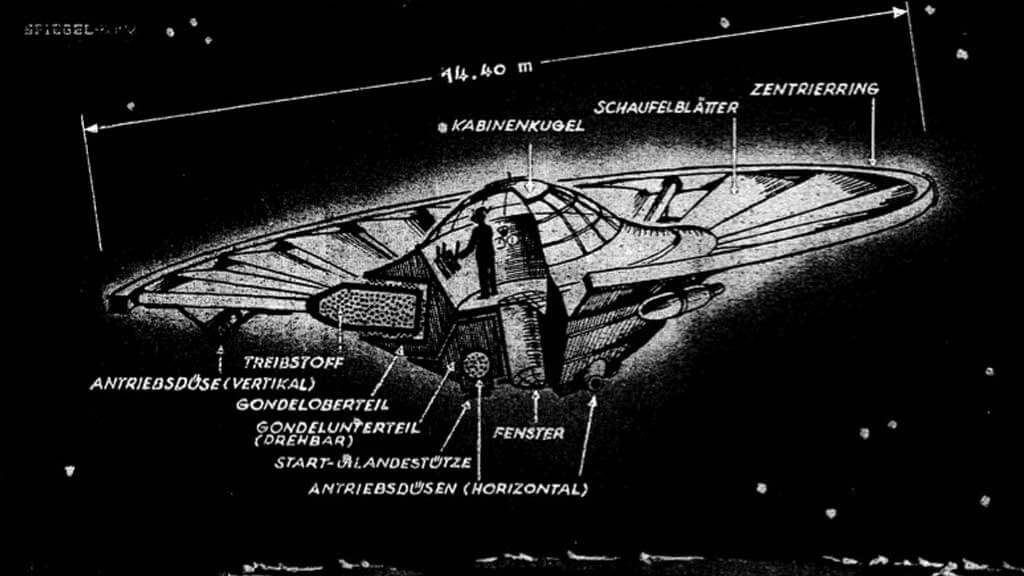 German flying saucer - fliegende Untertasse