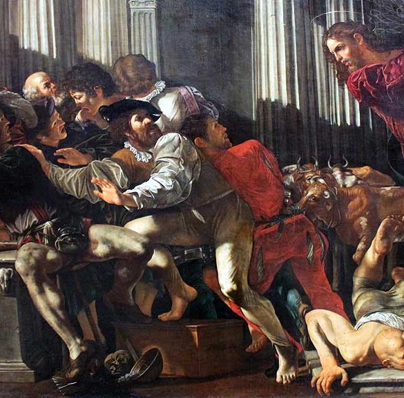 Expulsion of the merchants Caravaggio