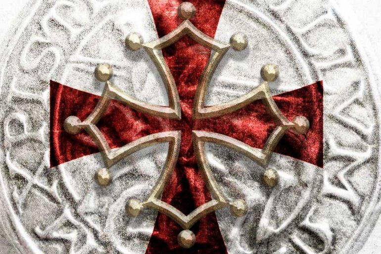 Templar cross and Cathar Cross