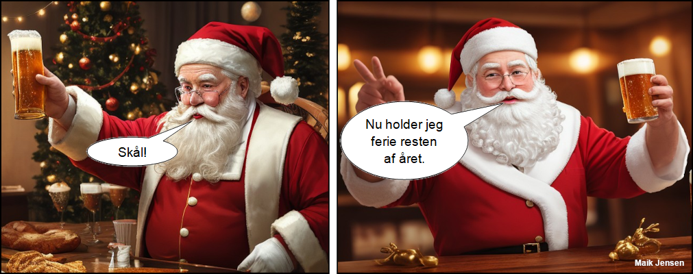 Julemanden holder ferie