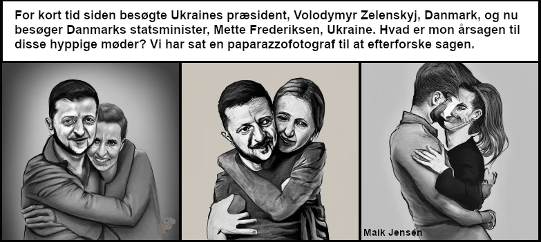 Volodymyr Zelenskyj og Mette Frederiksen