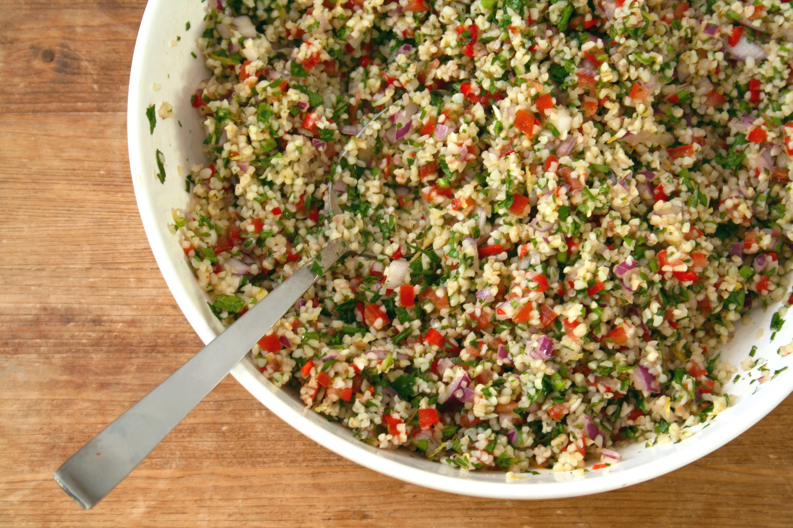 tabouleh frisse salade met peterselie en citroen