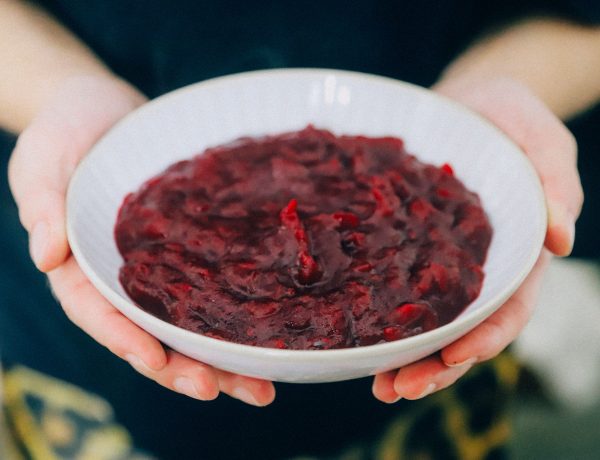 recept om een huisgemaakte cranberry saus te maken