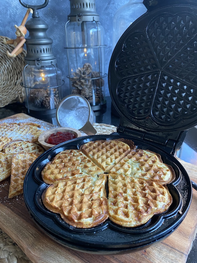 Vafler - sprøde vafler med vanilje og kardemomme