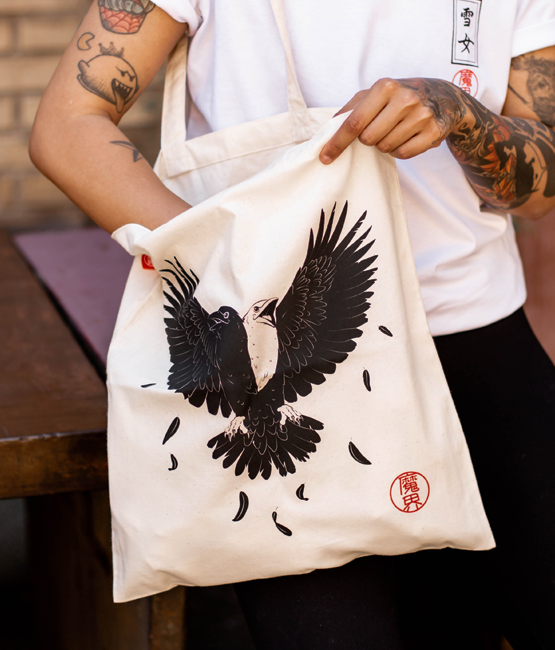 "Yogen no tori" Tote bag Makaii Collection