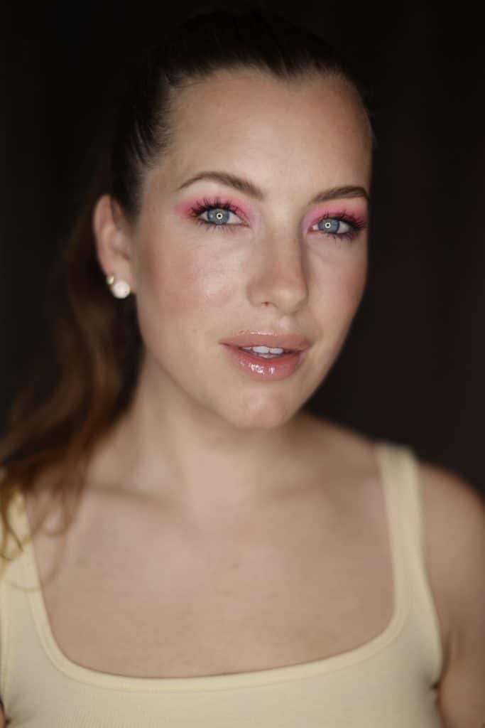 Rosa ögonmakeup