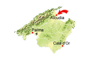 Alcudia kaart