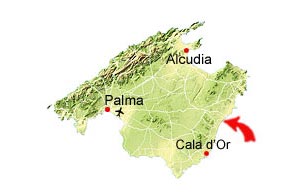 Cala Anguila karta