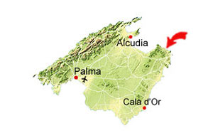Cala Estreta map