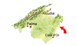 Cala Morlanda Karte