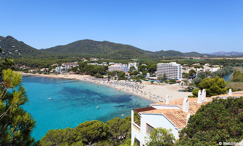 Canyamel badplaats op Mallorca