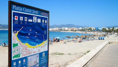 Ciutat Jardi strand in Palma de Mallorca