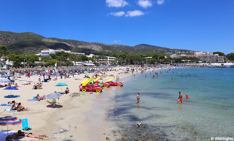 Es Carregador strand in Palma Nova op Mallorca