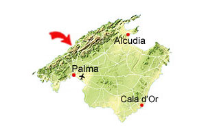 Cala Deia map