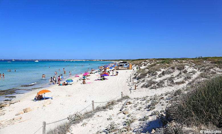Es Trenc is an beautiful natural beach on the south coast of Mallorca.
