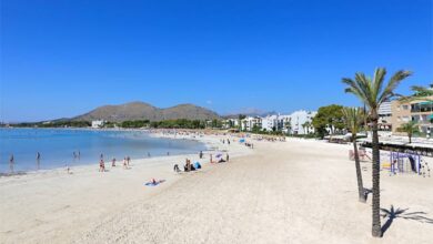 Der Strand von Port d'Alcudia ist einer der besten Strände Mallorcas