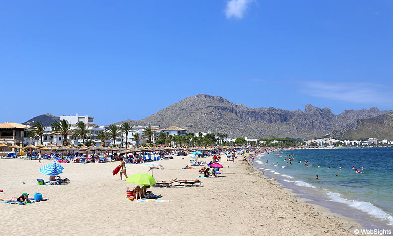 Puerto Pollensa strand op Mallorca