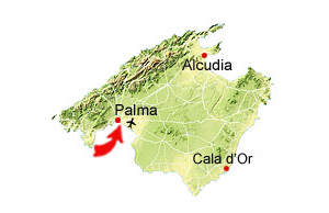 Palma de Mallorca kort