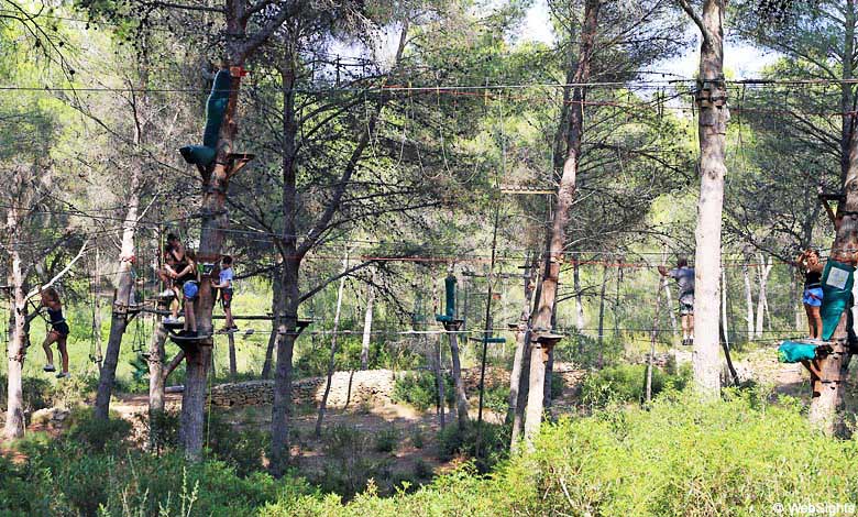 Klätterparken Jungle Parc på Mallorca