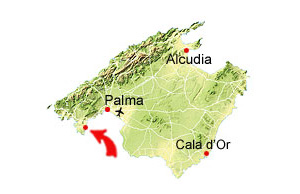 Cala Falco kaart