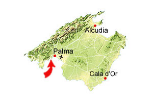 Cala Major kaart
